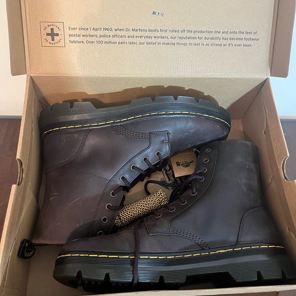 Dr. Martens, Size 12, COMBS CRAZY HORSE LEATHER CASUAL BOOTS. - Picture 1 of 3